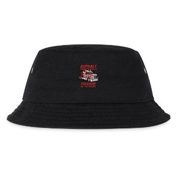 Trucker Freiheit – Asphalt auf Rädern Herz der Str - Kinder Bucket Hat - Schwarz - Vorne