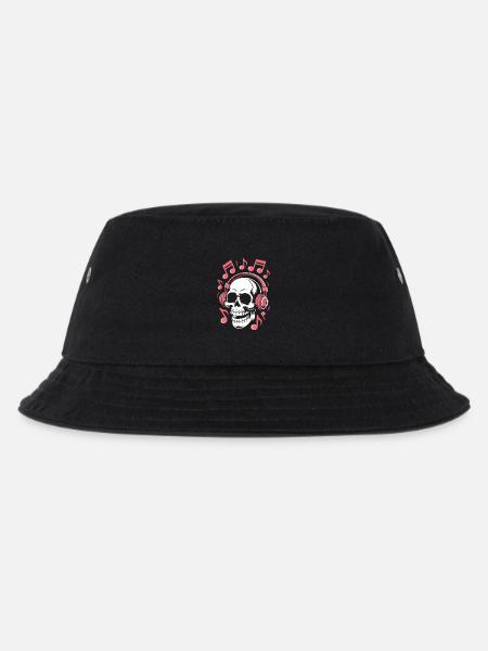 Crâne avec casque Musique Art - Bob Enfant - noir