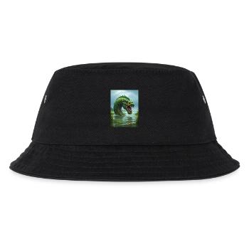 Taniwha, Māori water guardian from New Zealand - Kids’ Bucket Hat - black - Front