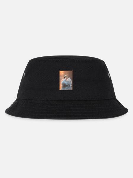 Schwäne Schwan - Kinder Bucket Hat - Schwarz