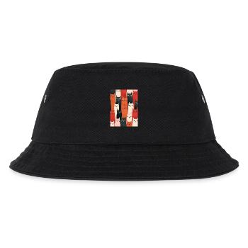 Colorful Cats Illustration - Kids’ Bucket Hat - black - Front