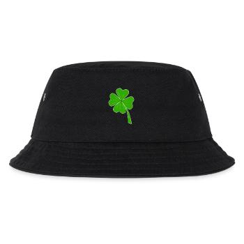 Kleeblatt - Kinder Bucket Hat - Schwarz - Vorne