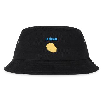 Reunion Island Golden Map T-shirt - Kids’ Bucket Hat - black - Front
