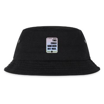 LUSTIGE BÜRO-MEETING-E-MAIL - Kinder Bucket Hat - Schwarz - Vorne