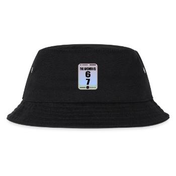 Six Seven 6 7 Meme - Kids’ Bucket Hat - black - Front