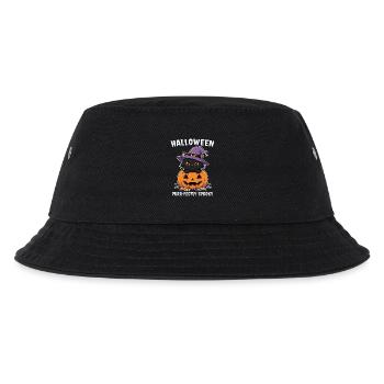 Halloween Kitten and Jack-O-Lantern - Kids’ Bucket Hat - black - Front