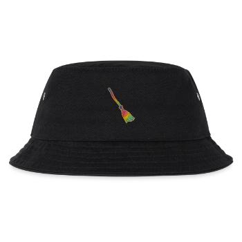 Magic Broom | Witches' Broom | Rainbow Broom Glitter - Kids’ Bucket Hat - black - Front