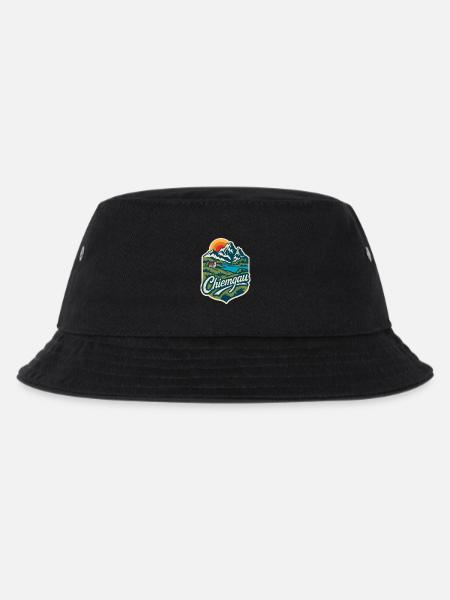 Chiemgau Alpine Landscape Bavaria - Kids’ Bucket Hat - black