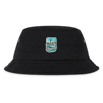 Hamburg Winterlandschaft - Kinder Bucket Hat - Schwarz - Vorne