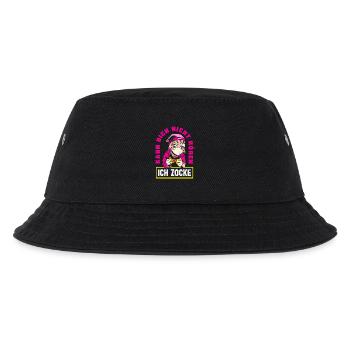 Kann dich nicht hören – ich zocke - Kinder Bucket Hat - Schwarz - Vorne