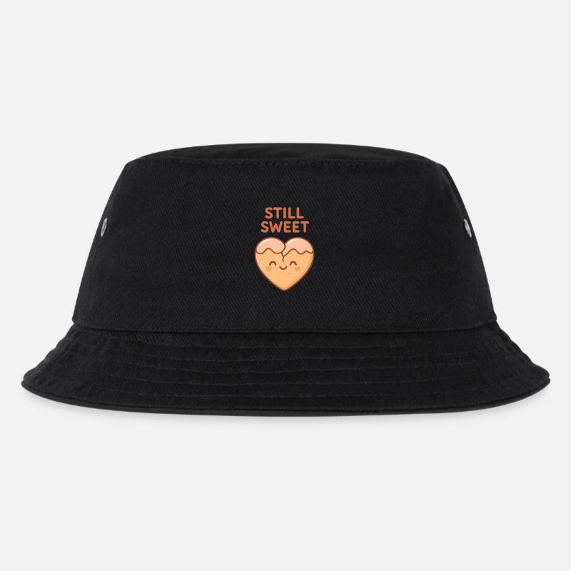 Noch süßes Keksherz - Kinder Bucket Hat - Schwarz