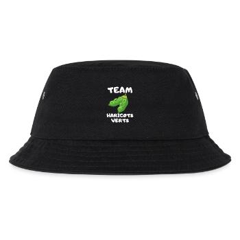 Food Humor Green Bean Vegetable Team Bean - Kids’ Bucket Hat - black - Front