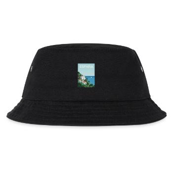 Spanische Küstenidylle - Kinder Bucket Hat - Schwarz - Vorne