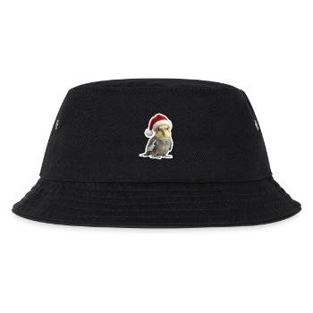 Froehlicher Nymphensittich feiert mit - Kinder Bucket Hat - Schwarz - Vorne
