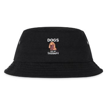 Hundetrainer Therapeut Therapie Hund Therapiehund - Kinder Bucket Hat - Schwarz - Vorne