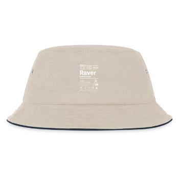Raver Lifestyle White - Kids’ Bucket Hat - ecru/navy - Front