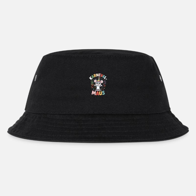 Karnevalsmaus Karneval Köln Kölner Karnevals Maus - Kinder Bucket Hat - Schwarz