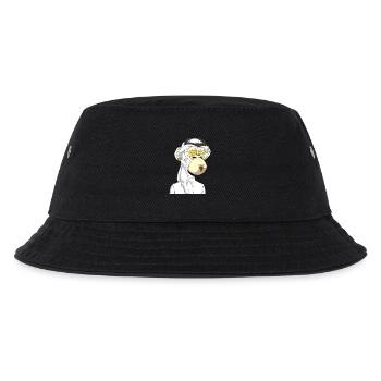Ape mit Goldbrille - Kinder Bucket Hat - Schwarz - Vorne