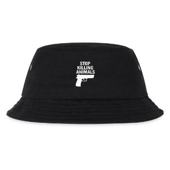 Stop Animal Murder – Statement Shirt - Kids’ Bucket Hat - black - Front