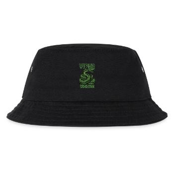 Wilde, bösartige Viper-Schlange - Kinder Bucket Hat - Schwarz - Vorne