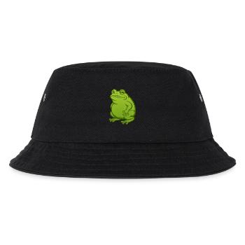 Dicker fetter Frosch - Dicke fette Kröte - Kinder Bucket Hat - Schwarz - Vorne