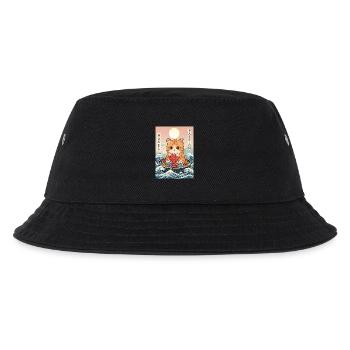 Häkel Passion Kawaii - Kinder Bucket Hat - Schwarz - Vorne