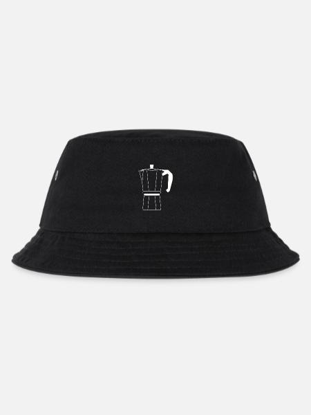 Bialetti Silhouette Weiß - Kinder Bucket Hat - Schwarz