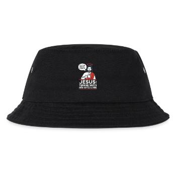 Jesus Coffee Miracle Graphic - Kids’ Bucket Hat - black - Front