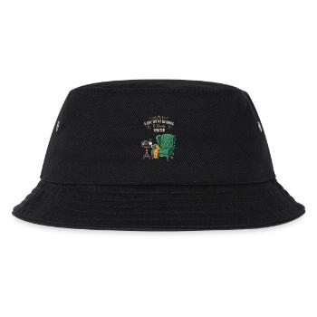 Lese-Humor-Zitat-Tag, der mit Lesen verbracht wird - Kinder Bucket Hat - Schwarz - Vorne
