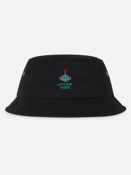Gaming Pixel-Art Retro-Arcade - Kinder Bucket Hat - Schwarz