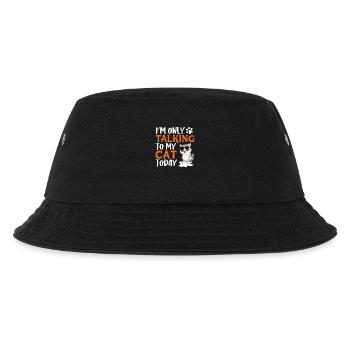 Only talking to my cat - Kinder Bucket Hat - Schwarz - Vorne