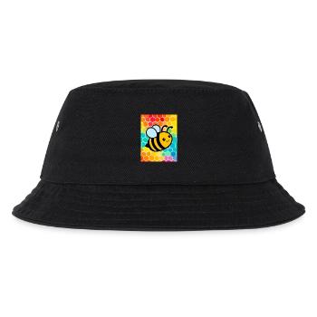 Biene - Kinder Bucket Hat - Schwarz - Vorne