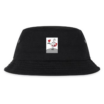 Herzheld: Superheld mit Herz - Kinder Bucket Hat - Schwarz - Vorne