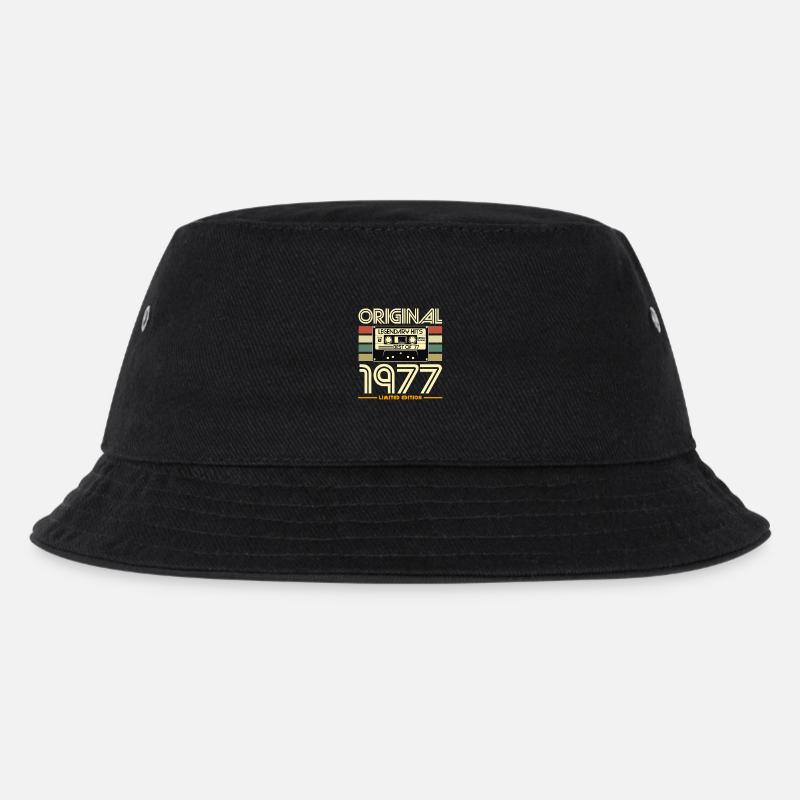 Originale limitierte Ausgabe von 1977 - Kinder Bucket Hat - Schwarz