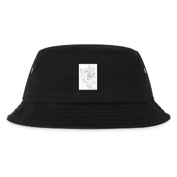 Isolated Craziness, Black and White variant - Kids’ Bucket Hat - black - Front