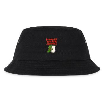 Chili Scharf Zunge Milch - Kinder Bucket Hat - Schwarz - Vorne