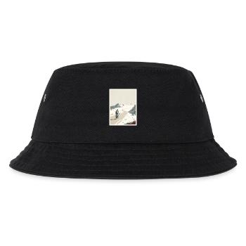 Summit Road – Radfahrer-Erinnerung - Kinder Bucket Hat - Schwarz - Vorne