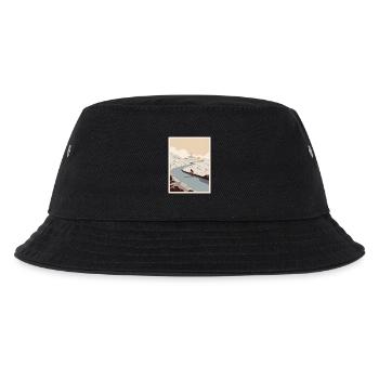 Der Aufstieg – Radfahrer-Erinnerung - Kinder Bucket Hat - Schwarz - Vorne