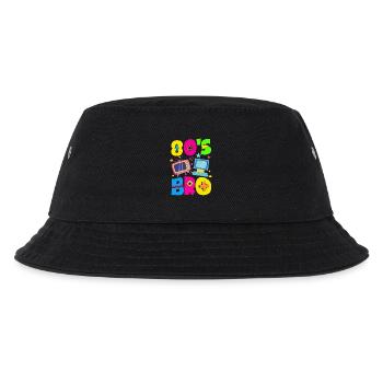 Retro Back to the 80s Vintage Design - Kinder Bucket Hat - Schwarz - Vorne