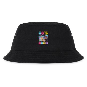 Retro Back to the 80s Vintage Design - Kinder Bucket Hat - Schwarz - Vorne