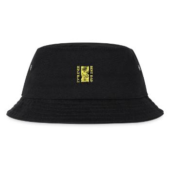 Bestes botanisches Vaterporträt - Kinder Bucket Hat - Schwarz - Vorne