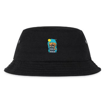 Cat over skyscrapers - Kids’ Bucket Hat - black - Front