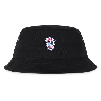 Lebe so, dass AfD etwas dagegen hat - Kinder Bucket Hat - Schwarz - Vorne