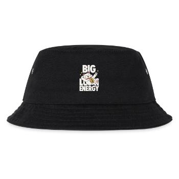 Big Luck Energy Lucky Cat Design - Kinder Bucket Hat - Schwarz - Vorne