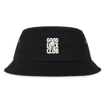Good Luck Club Lucky Cat Design - Kinder Bucket Hat - Schwarz - Vorne