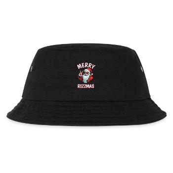 Merry Rizzmas Funny Santa Christmas Gift - Kids’ Bucket Hat - black - Front