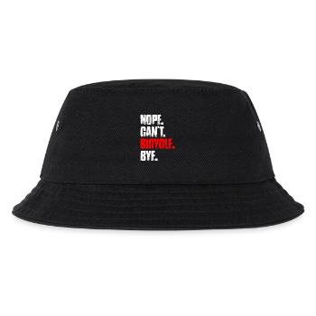 Nope can't bicycle Fahrrad Mountainbike Downhill - Kinder Bucket Hat - Schwarz - Vorne