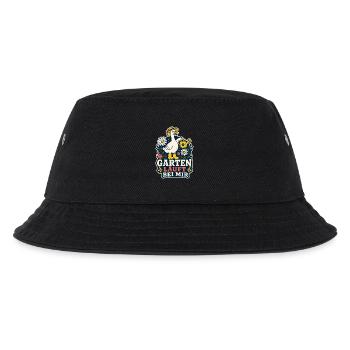Garten läuft bei mir – Garten-Gans - Kinder Bucket Hat - Schwarz - Vorne