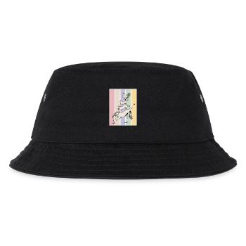 Yoga Tierstapel - Kinder Bucket Hat - Schwarz - Vorne