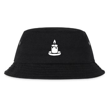 Kerze Meditation Geschenk - Kinder Bucket Hat - Schwarz - Vorne